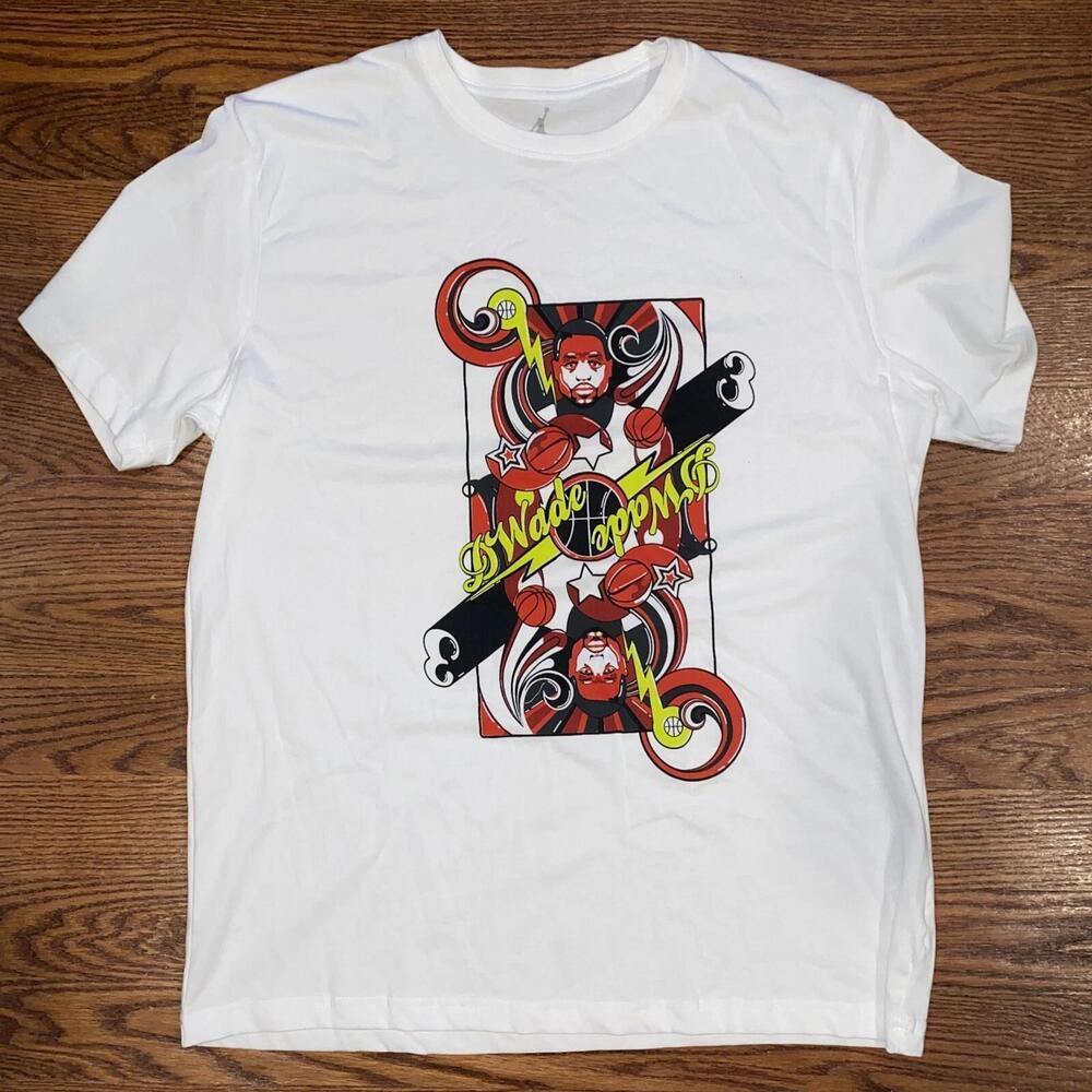 Air Jordan Jumpman Short Sleeve Crew Neck Dwayne Wade Tee T Shirt Xl